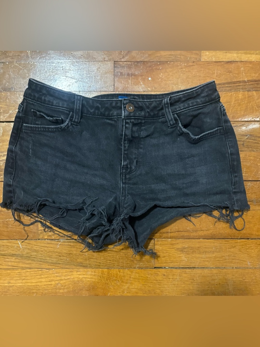 Arizona Black Distressed Women's Denim Shorts